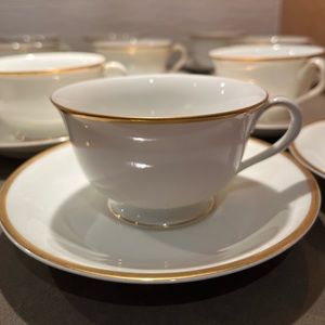 6 Vintage Noritake teacups and saucers.